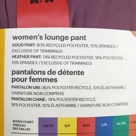 2-Pack Lole Women's Studio Lounge Pant sz M Purple and Grey - Picture 6 of 7